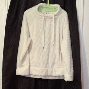 Cozy White Textured Sweater